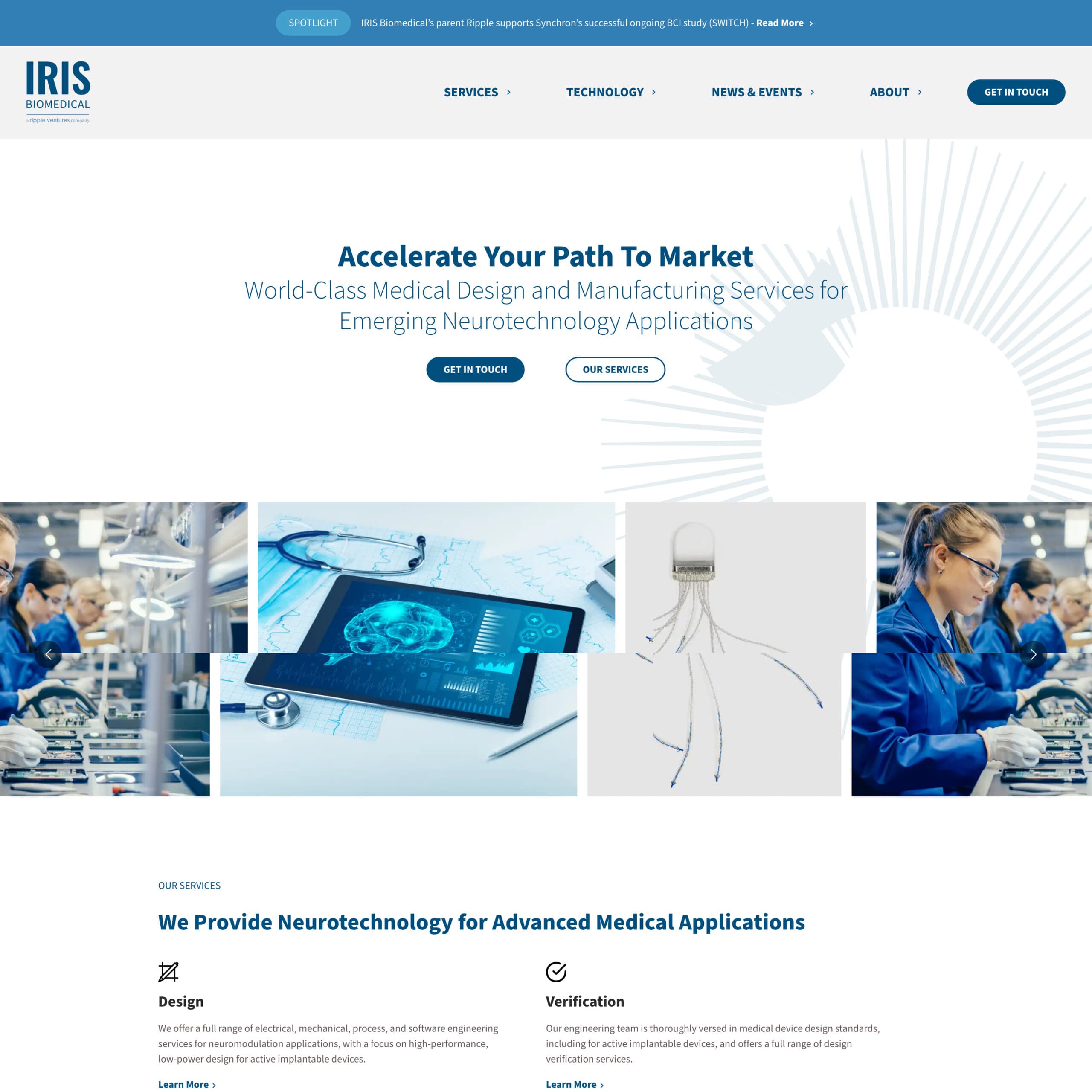 Iris Biomedical website