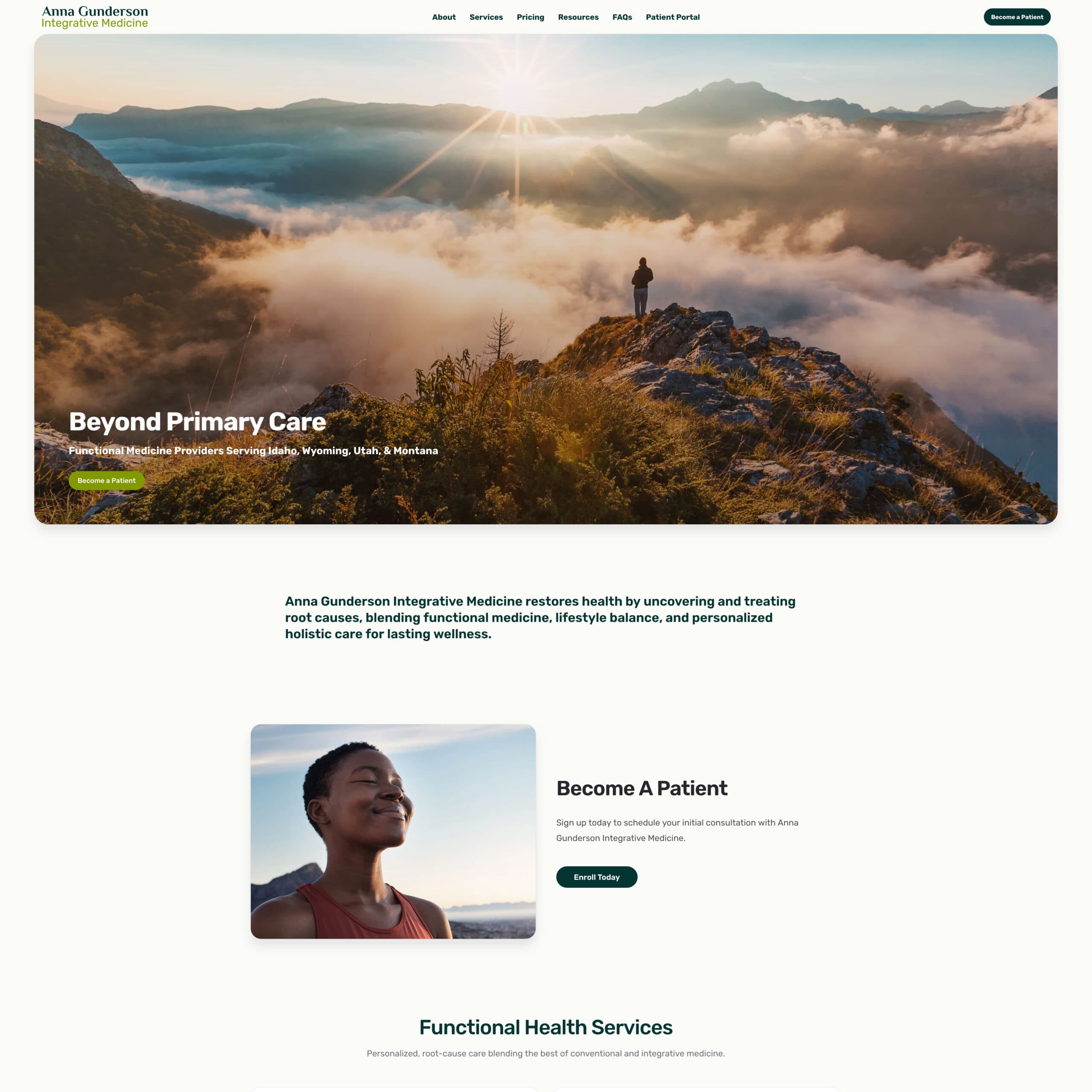 Anna Gunderson Integrative Medicine Website