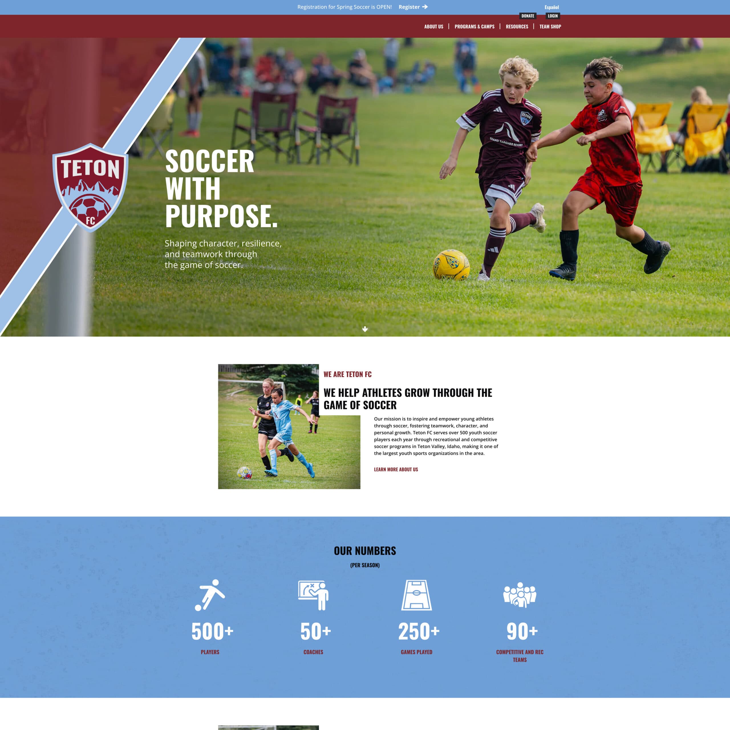 Teton FC website