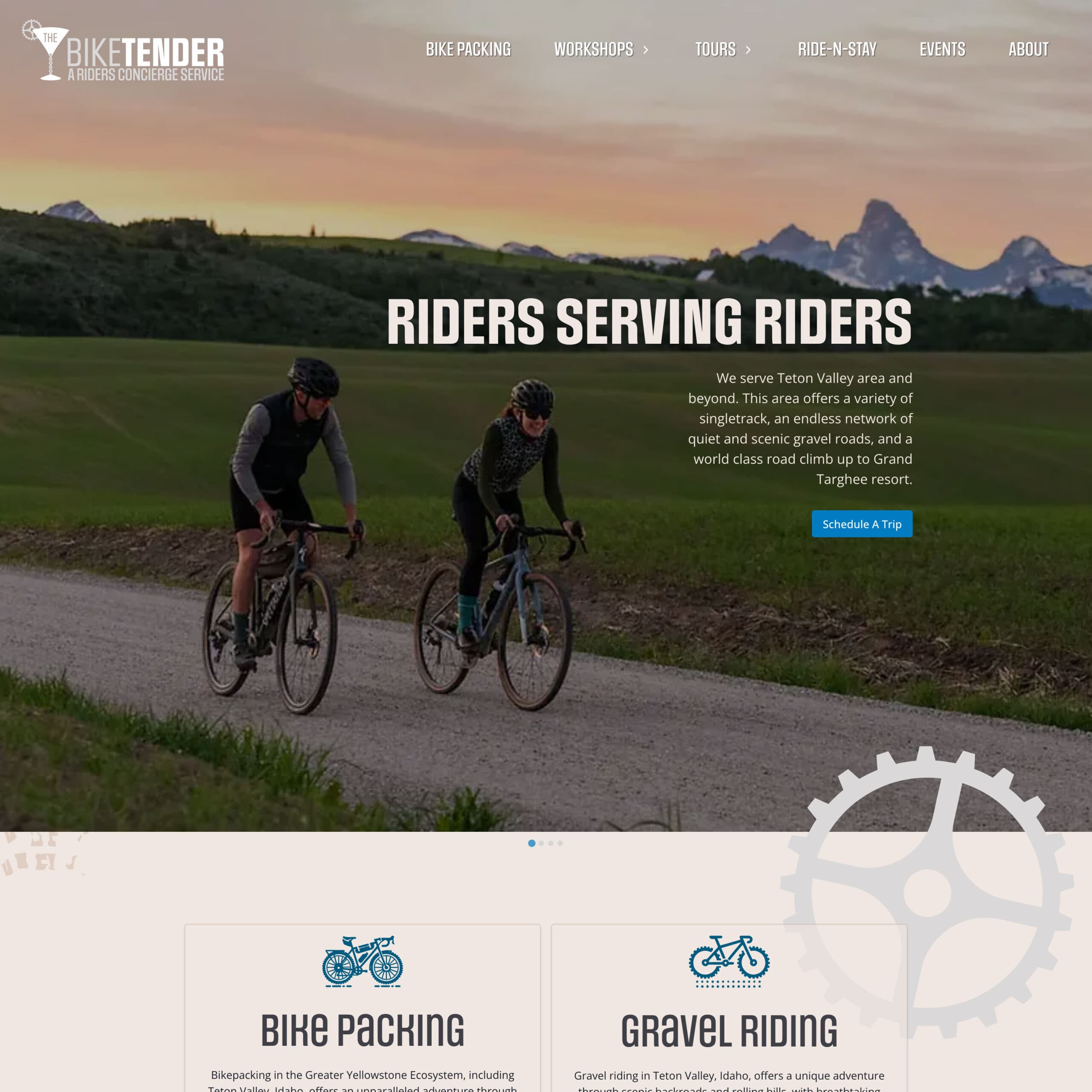 The Bike Tender website