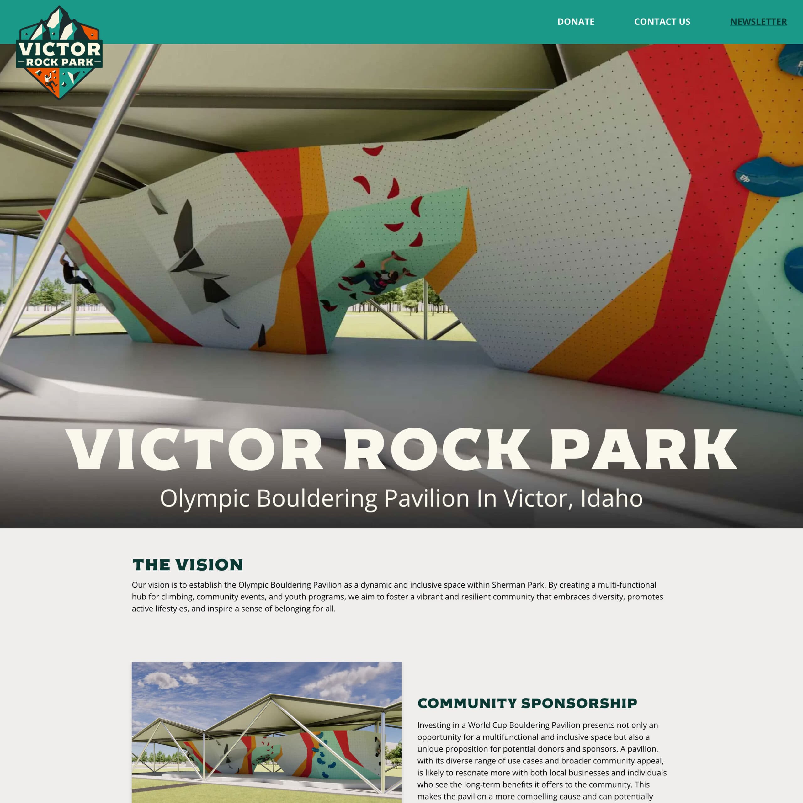 Victor Rock Park website