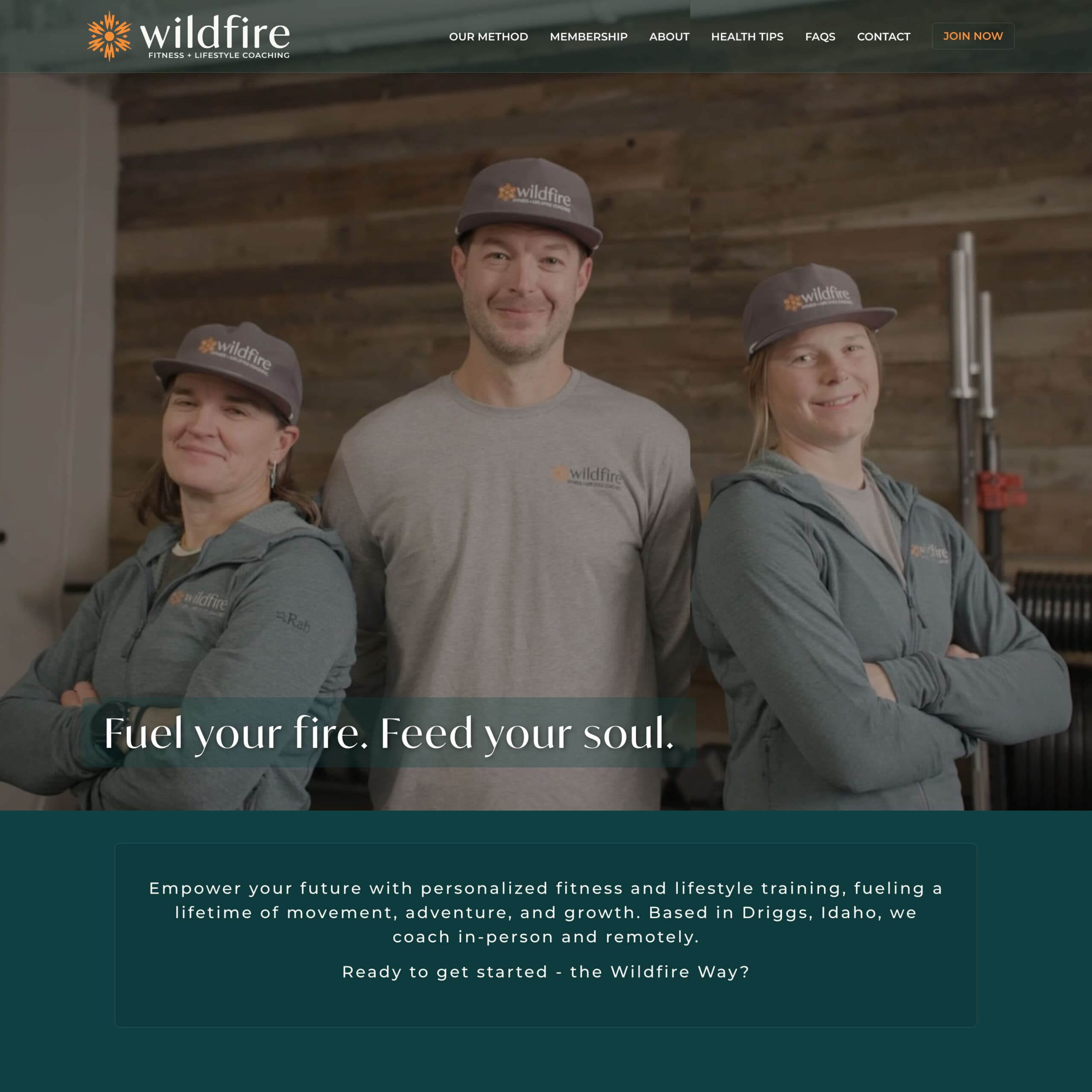 Wildfire Coaching website